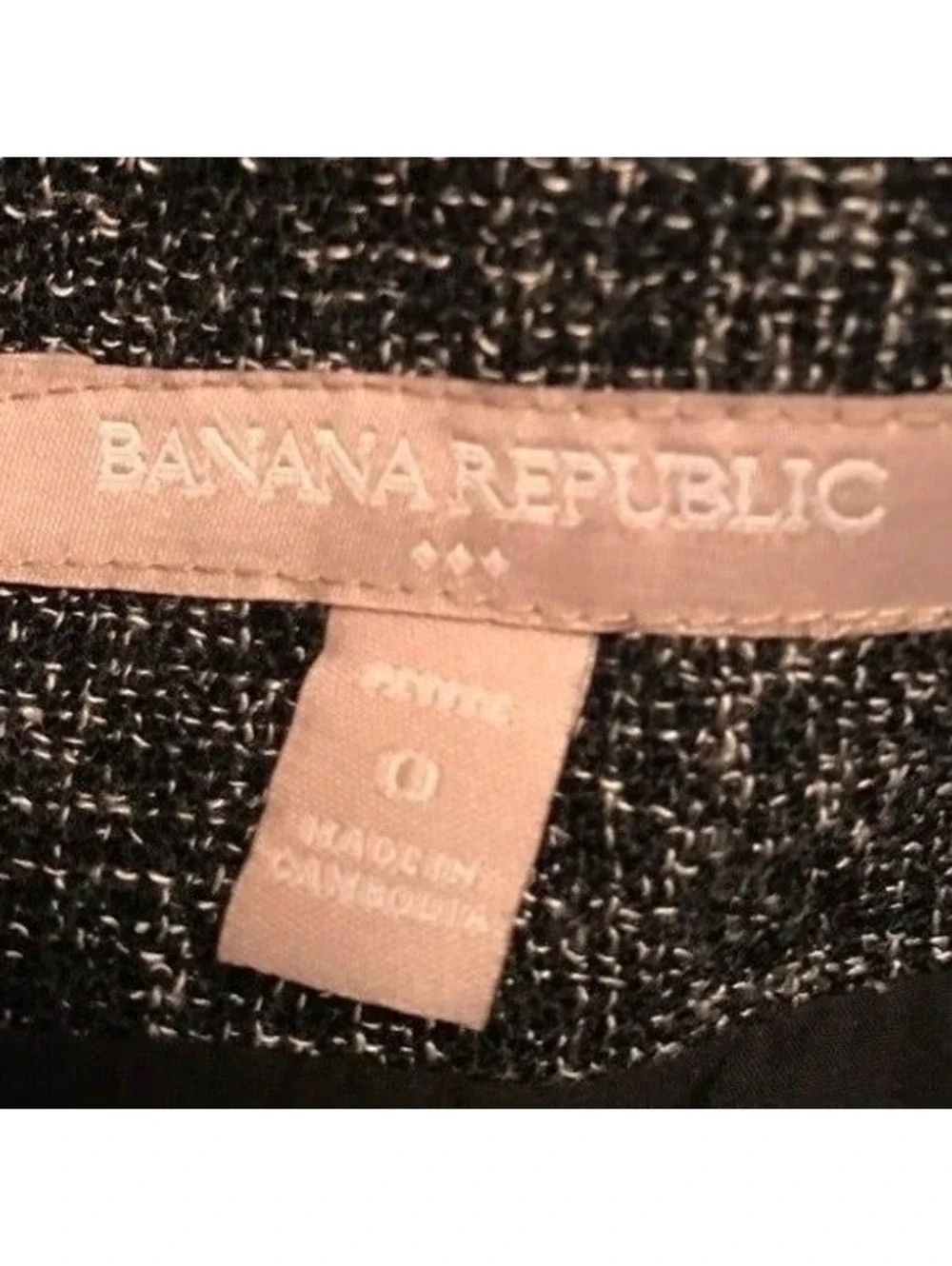 NWOT Banana Republic Tweed Skirt Sz 0P